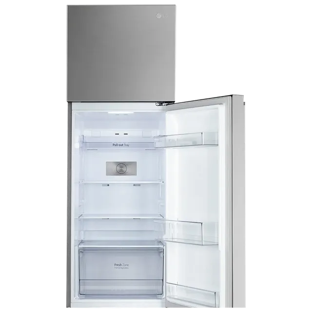 LG GL-S262SPZX.DPZZEB  246 Litres 3 Star Frost Free Double Door Convertible Refrigerator with Smart Diagnosis ( Shiny Steel)