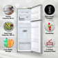 LG GL-N262SPZX 246L 3 Star Frost Free Double Door Refrigerator (Smart Inverter Compressor, Convertible Freezer, Multi Air Flow, Shiny Steel)