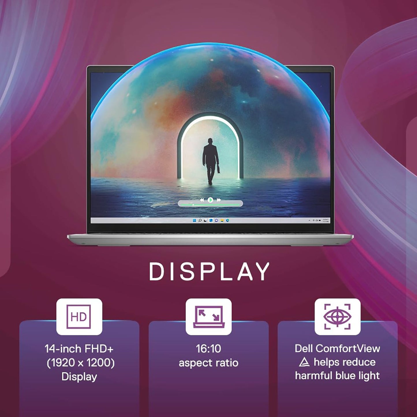 DELL Inspiron 5430 Intel Core i5 13th Gen (14 inch, 8GB, 1TB, Windows 11, MS Office 2021, Intel Iris Xe, FHD Plus Display, Platinum Silver, IN5430NH6KJM01ORS1)