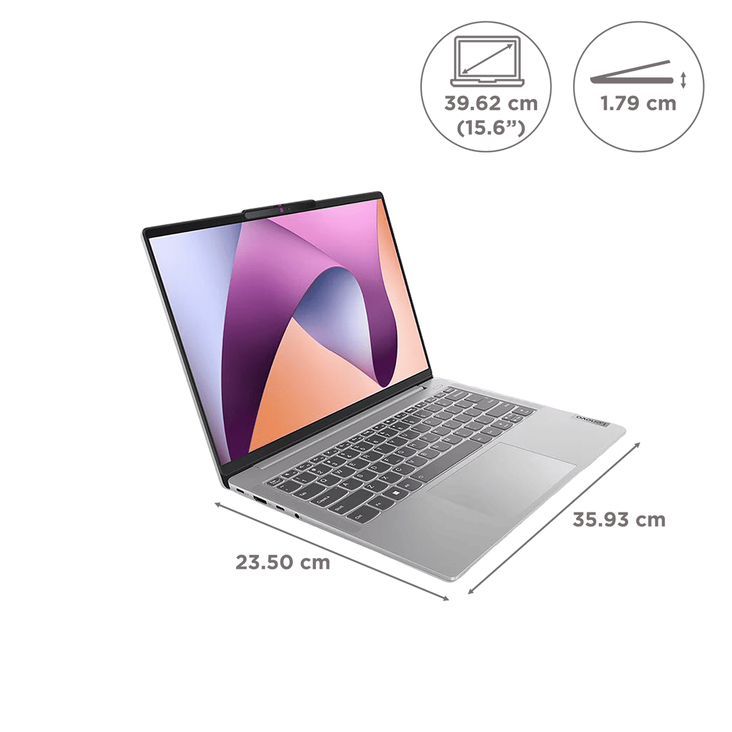 Lenovo IdeaPad Slim 3 GXIN Intel Core i7 13th Gen (15.6 inch, 16GB, 512GB, Windows 11 Home, MS Office 2021, Intel UHD Graphics, WUXGA IPS Display, Arctic Grey, 83EM00GXIN)