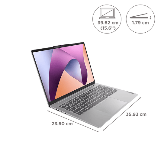 Lenovo IdeaPad Slim 3 GXIN Intel Core i7 13th Gen (15.6 inch, 16GB, 512GB, Windows 11 Home, MS Office 2021, Intel UHD Graphics, WUXGA IPS Display, Arctic Grey, 83EM00GXIN)