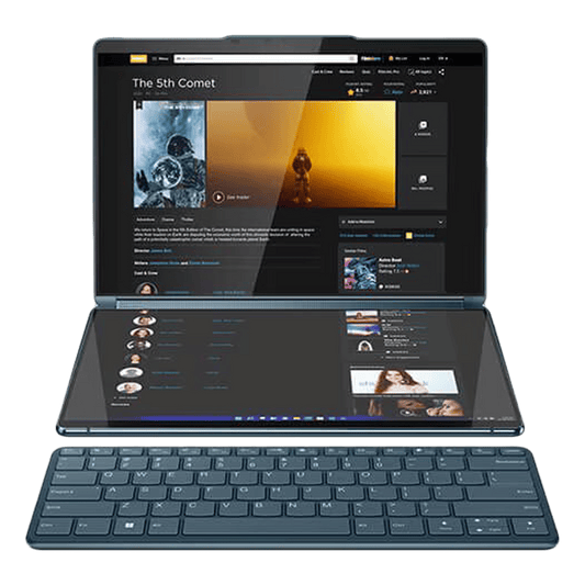 Lenovo Yoga Book 9 13IRU8 Intel Core i7 13th Gen (13.3 inch, 16GB, 1TB, Windows 11 Home, MS Office 2021, Intel Iris Xe, OLED Display, Tidal Teal, 82YQ001DIN)