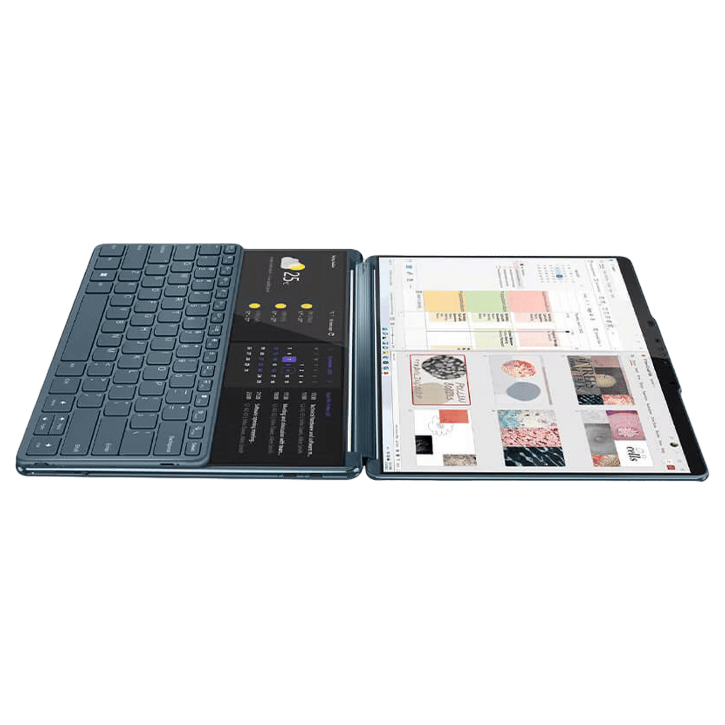 Lenovo Yoga Book 9 13IRU8 Intel Core i7 13th Gen (13.3 inch, 16GB, 1TB, Windows 11 Home, MS Office 2021, Intel Iris Xe, OLED Display, Tidal Teal, 82YQ001DIN)