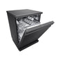 LG DFB424FM 14 Place Setting Dishwasher | TrueSteam, QuadWash, EasyRack Plus, Wi-Fi Enabled, Matte Black, Inverter Direct Drive Motor | Freestanding Dishwasher for Indian Kitchens