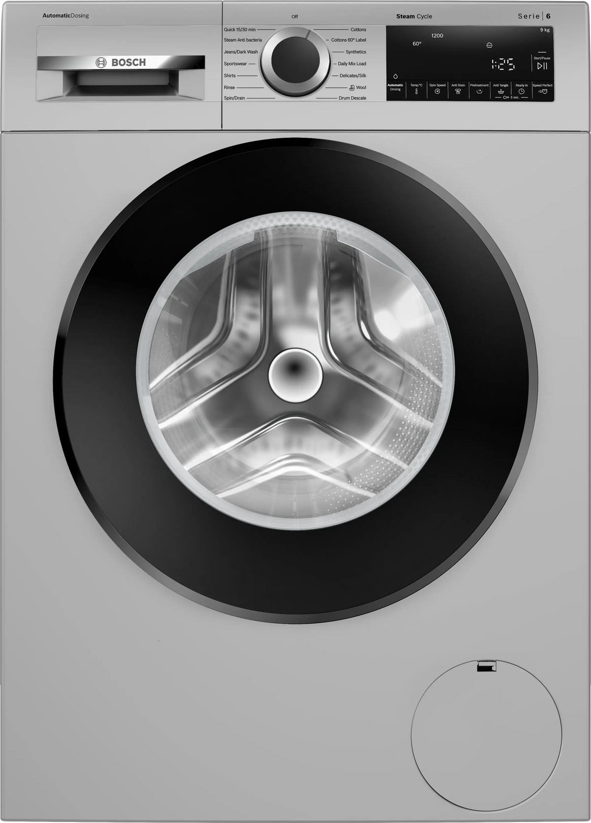 Bosch Series 6 washing machine, front loader 9 kg 1200 rpm — WGA242ISIN — product view