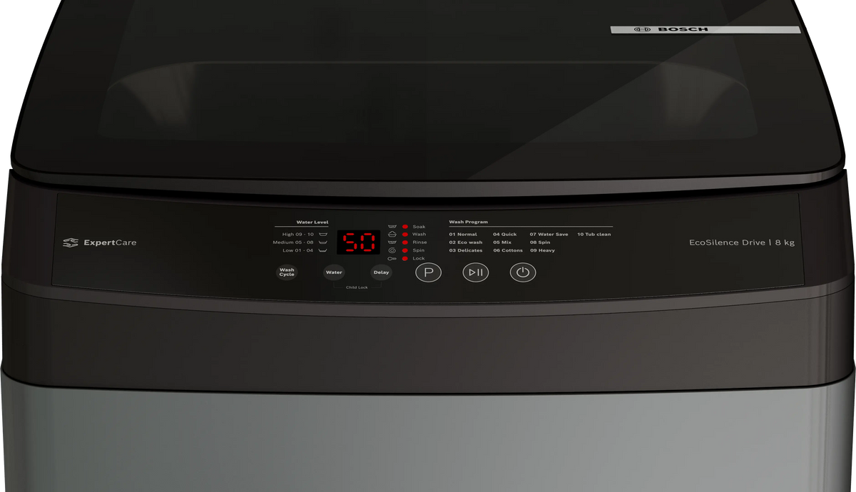 Bosch Series 2 washing machine, top loader 700 rpm — WOE80AH0IN — alternate view