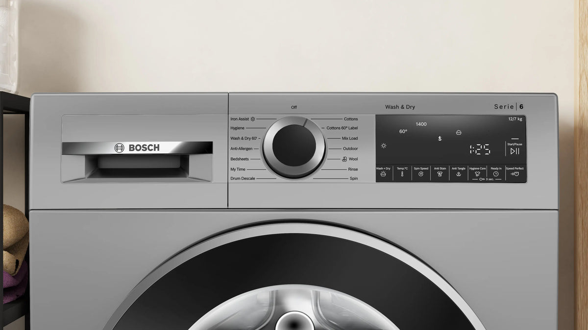Bosch Series 6 washer dryer 12 kg /7 kg 1400 rpm — WNA2740SIN — alternate view