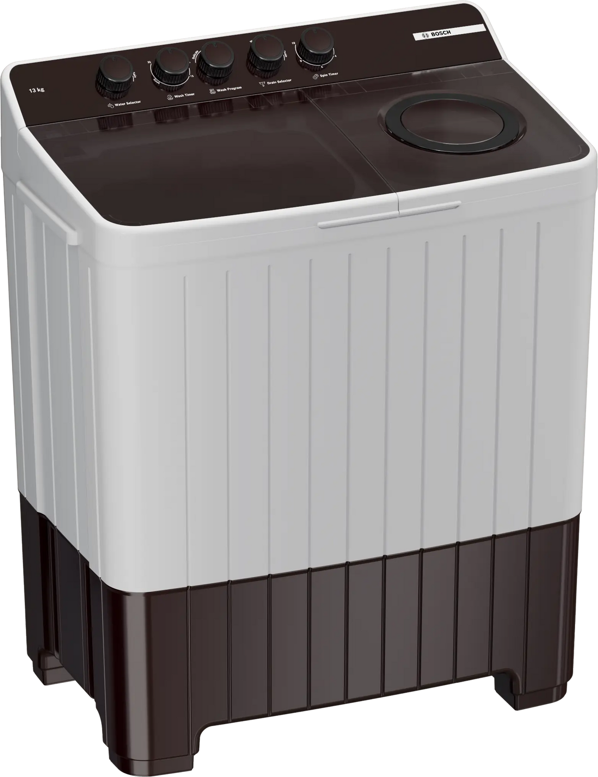 Bosch Series 2 Semi-automatic Toploader 13 kg 1300 rpm — WJP13CU0IN — product view