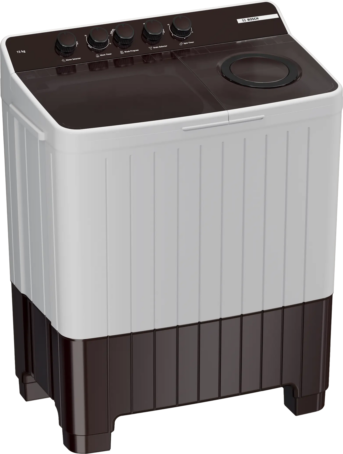 Bosch Series 2 Semi-automatic Toploader 15 kg 1300 rpm — WJP15CU0IN — product view