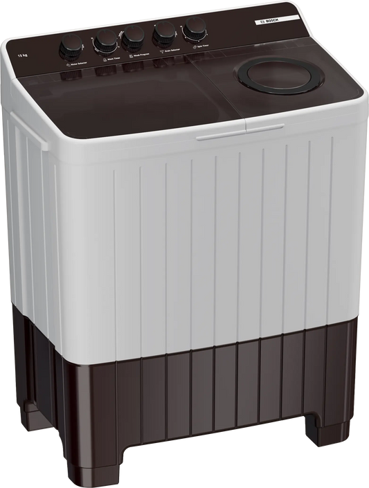 Bosch Series 2 Semi-automatic Toploader 15 kg 1300 rpm — WJP15CU0IN — product view