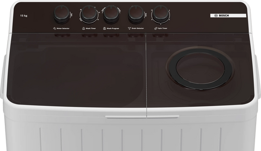 Bosch Series 2 Semi-automatic Toploader 15 kg 1300 rpm — WJP15CU0IN — alternate view