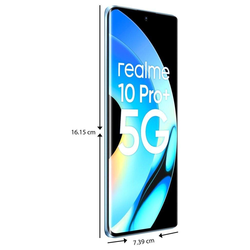 Realme 10 Pro Plus 5G 128 GB, 8 GB RAM, Nebula Blue, Mobile Phone