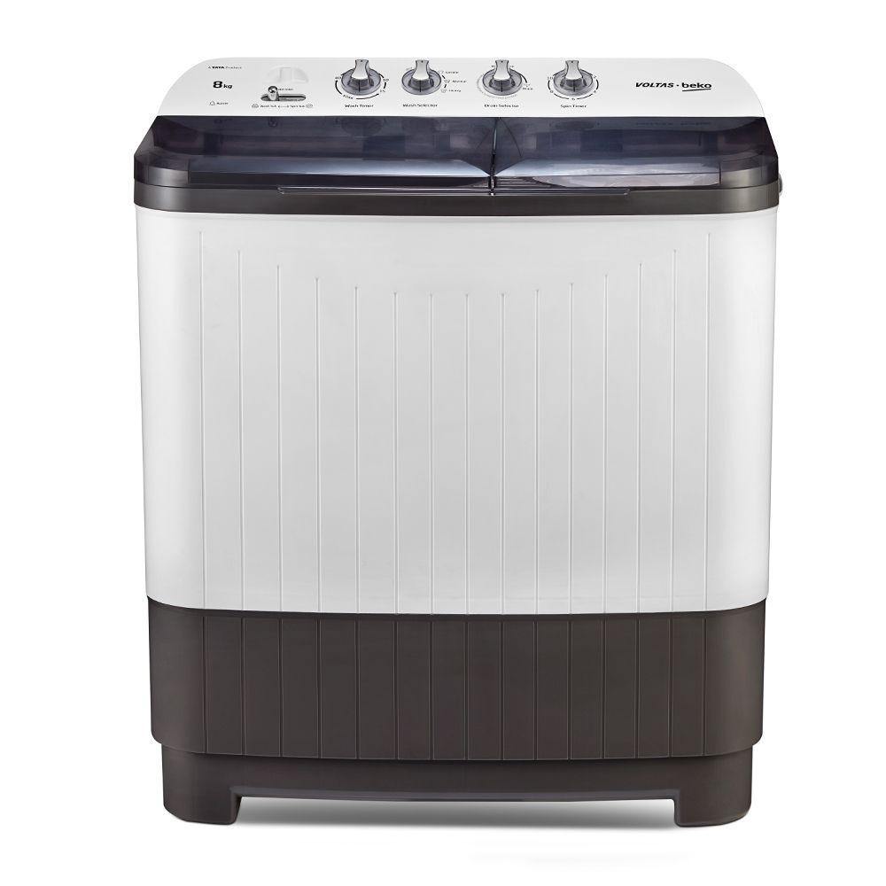 Voltas Beko WTT80DGRT 8 kg Semi Automatic Washing Machine (Burgundy)