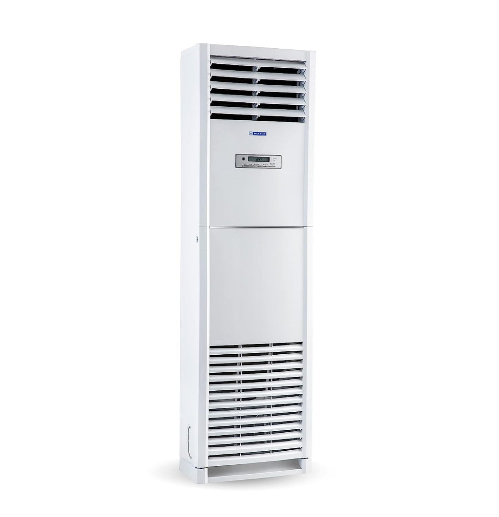 Blue Star VC148GBTUR3 4 Ton 1 Star Verticool Tower AC – 100% Copper, Turbo Cool, Dual Rotary Compressor, R32 Refrigerant (White)