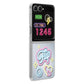 Samsung Galaxy Z Flip6 Flipsuit Case – Neon Card Gray | LED Animation | Eco-Friendly | Suraj Electronics Delhi NCR