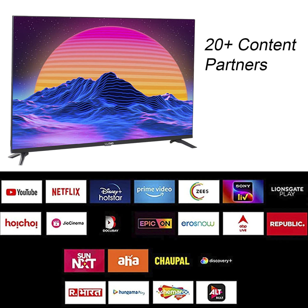 LLOYD 43US850E  (43 Inches) 4K Ultra HD Smart LED TV (Black)