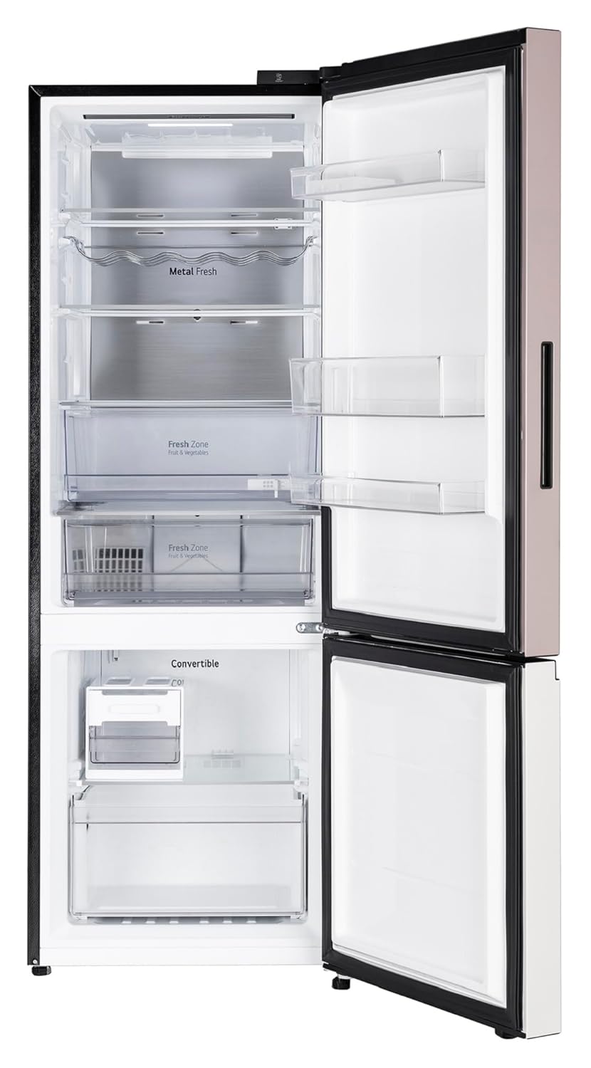 LG GL-B382FPTX 340 L 3 Star Bottom Freezer Refrigerator (Pink Tango) – Wi-Fi Convertible, DoorCooling+, Smart Inverter Compressor, AI ThinQ