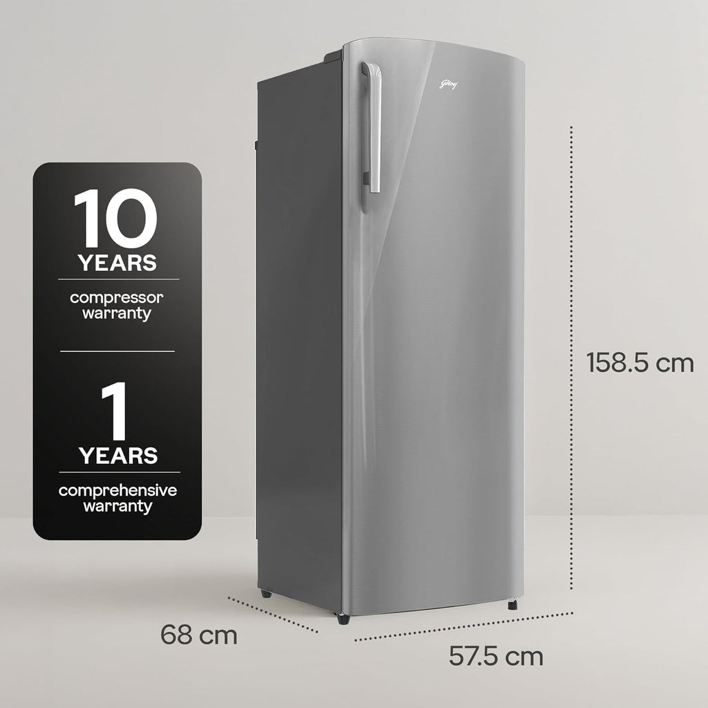 Godrej RD EMARVEL 290C THI FS ST 268L 3 Star Direct Cool Single Door Refrigerator (Inverter Compressor, Turbo Cooling, Farm Fresh Crisper)