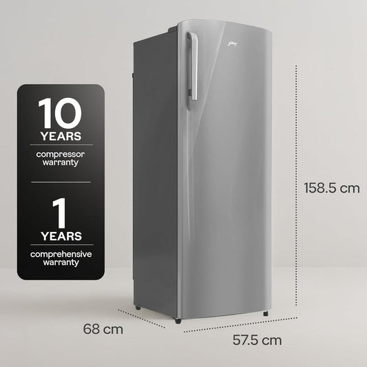 Godrej RD EMARVEL 290C THI FS ST 268L 3 Star Direct Cool Single Door Refrigerator (Inverter Compressor, Turbo Cooling, Farm Fresh Crisper)
