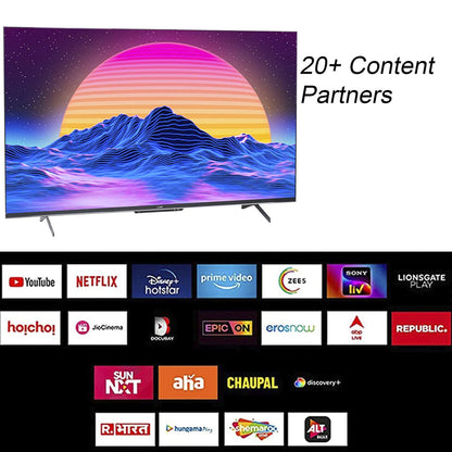 Lloyd 65QX900D 65-Inch 4K Ultra HD Smart Google QLED TV with Dolby Vision & Atmos | 2GB RAM, 16GB Storage | Hands-Free Voice Control | Bezel-Less Design