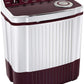 Voltas Beko 7Kg Semi Automatic Top Loading Washing Machine (WTT70ALIM,Burgundy)