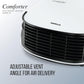 Havells Comforter 2000 Watt Room Heater with Overheat Protection| Easy to Carry for Bedroom and Office| Adjustable Thermostat Control Knob & Adjustable Vent for Air Delivery (White and Black) GHRFHAGW200