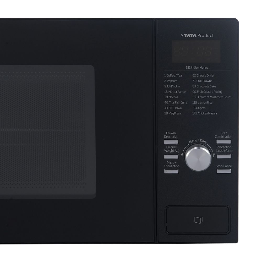 Voltas Beko MC25BD 25L Convection Microwave Oven (Black, AutoCook Menu, Active Defrost, 10 Power Levels, Grill Function)