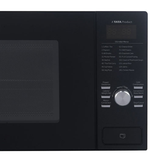 Voltas Beko MC25BD 25L Convection Microwave Oven (Black, AutoCook Menu, Active Defrost, 10 Power Levels, Grill Function)