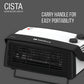 Havells Cista Room Heater 2000W (GHRFHAYW200) | Dual Heat Settings | Adjustable Thermostat | Cool Touch Body | Overheat Protection | Portable Design | White