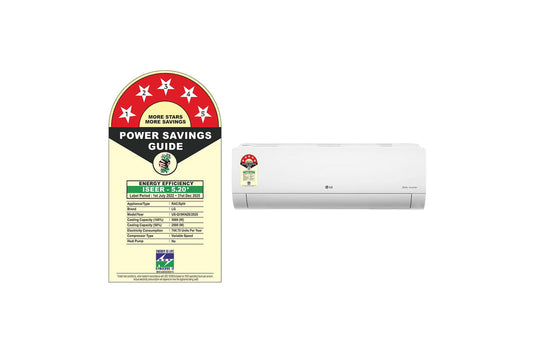 LG US-Q19KNZE 5 Star 1.5 Split AC, AI Convertible 6-in-1,  4-Way Swing, Viraat Mode, Dual Inverter Compressor, 2025 Model