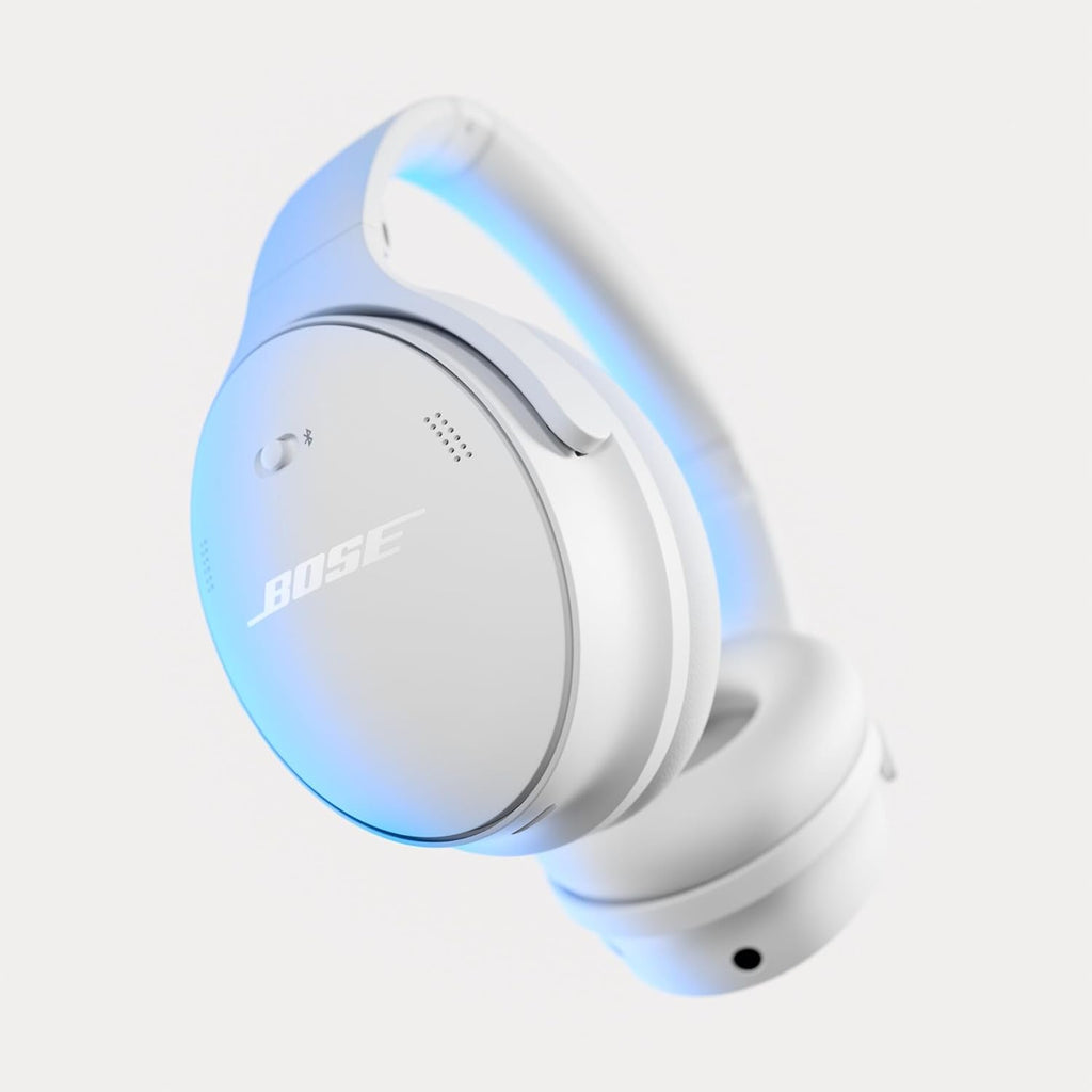 Bose New QuietComfort Wireless Noise Cancelling Headphones, Bluetooth Over Ear Headphones with Up to 24 Hours of Battery Life - White 884367-0200