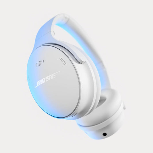 Bose New QuietComfort Wireless Noise Cancelling Headphones, Bluetooth Over Ear Headphones with Up to 24 Hours of Battery Life - White 884367-0200