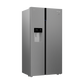 Voltas Beko RSB655XPRF 634L Side by Side Refrigerator with StoreFresh+, NeoFrost Dual Cooling & Inverter Compressor (Inox, Automatic Water & Ice Dispenser)