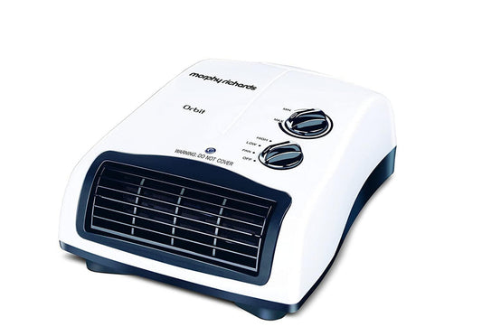 Morphy Richards Orbit 2000W PTC Room Heater | Adjustable Thermostat, Overheat Protection, Silent Operation, Compact & Portable Design | White | 2-Year Warranty