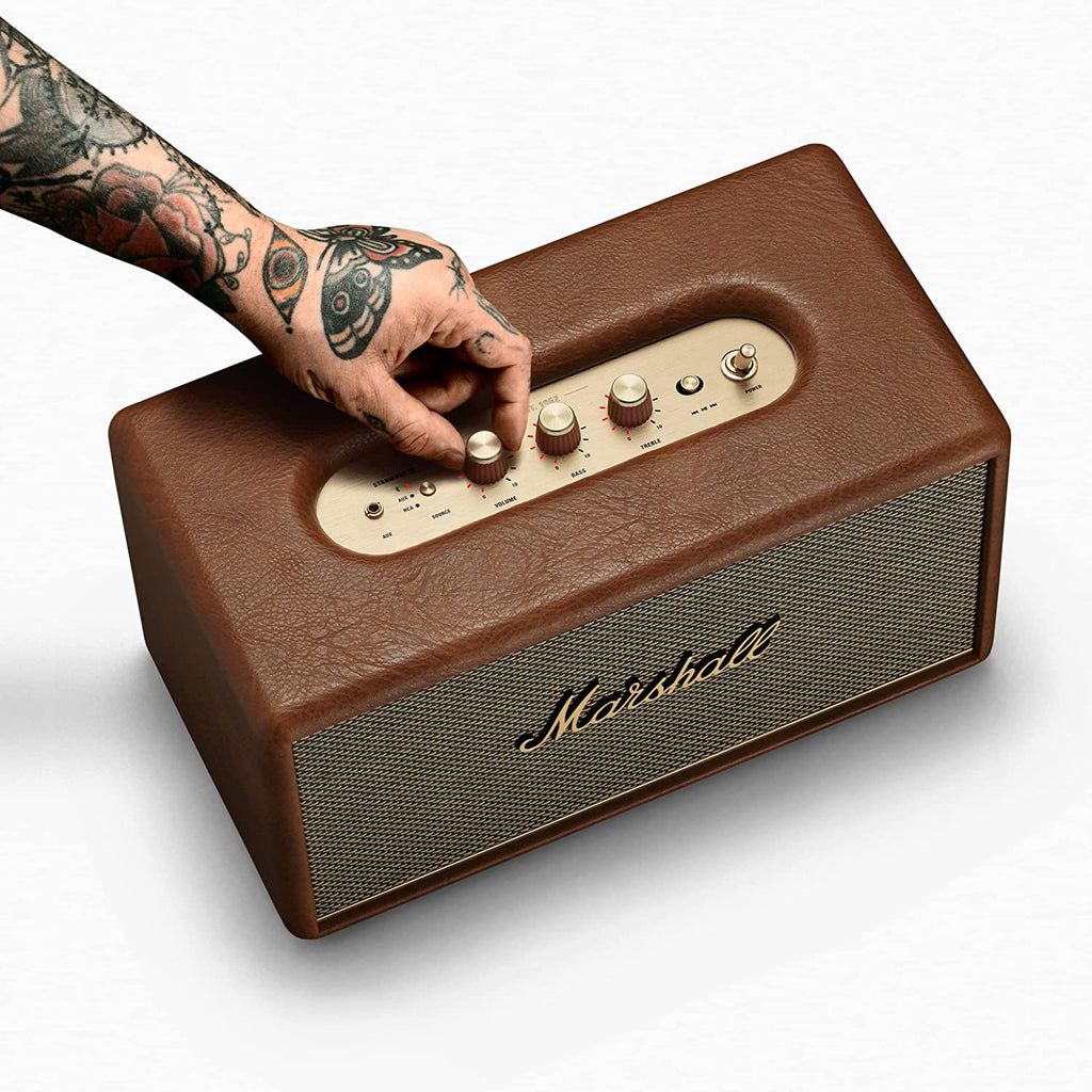 Marshall Stanmore III Bluetooth Wireless Speaker (Brown) with Signature Sound, Dynamic Loudness, Bluetooth 5.2, Multi-Input & Sustainable Design