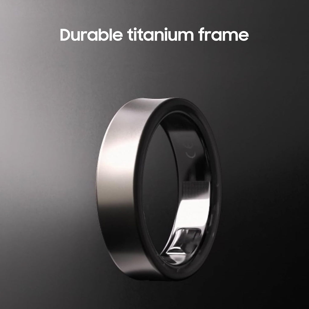 Samsung Galaxy Ring, with Smart AI, Size First W/Sizing Kit, No App Subscription, Fitness Monitor, Sleep Tracker, Up to 7-Day Battery, Size 12, Titanium Black