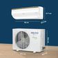 Voltas 185V Vertis Smart Elite Gold 1.5 Ton 5 Star Smart Inverter Split AC(Copper, 5-in-1 Adjustable Mode, Anti-dust Filter, White)