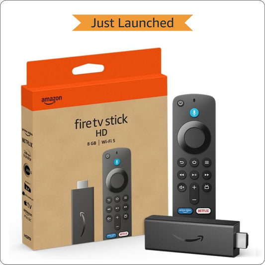 Amazon Fire TV Stick HD 2025 with Alexa Voice Remote (Full HD Streaming, TV Power & Volume Control, Smart Home Integration, Dolby Audio)