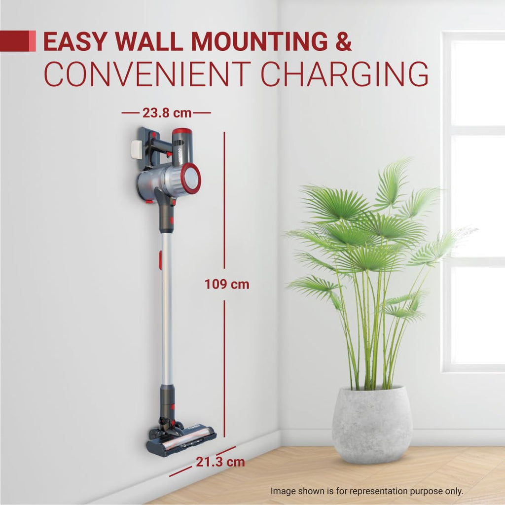 Eureka Forbes Kordfree K11 Lite Cordless Vacuum Cleaner | 11KPa Suction | 45 Min Runtime | Handheld Convertible | 4-Stage HEPA Filtration | Ideal for Home, Sofa & Car Cleaning
