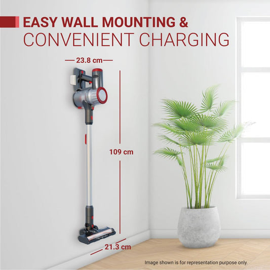 Eureka Forbes Kordfree K11 Lite Cordless Vacuum Cleaner | 11KPa Suction | 45 Min Runtime | Handheld Convertible | 4-Stage HEPA Filtration | Ideal for Home, Sofa & Car Cleaning