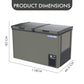 Voltas CVF320 DA4 P2 PL 320 Litre 2-Door Hard Top Deep Freezer | CFC-Free, Castor Wheels, Lockable Storage | 4 Year Compressor Warranty