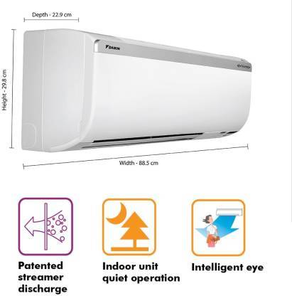 Daikin JTKJ50UV16 1.5 Ton 5 Star Inverter Split AC | Streamer Discharge | Copper Condenser | Neo Swing Compressor | R32 Refrigerant