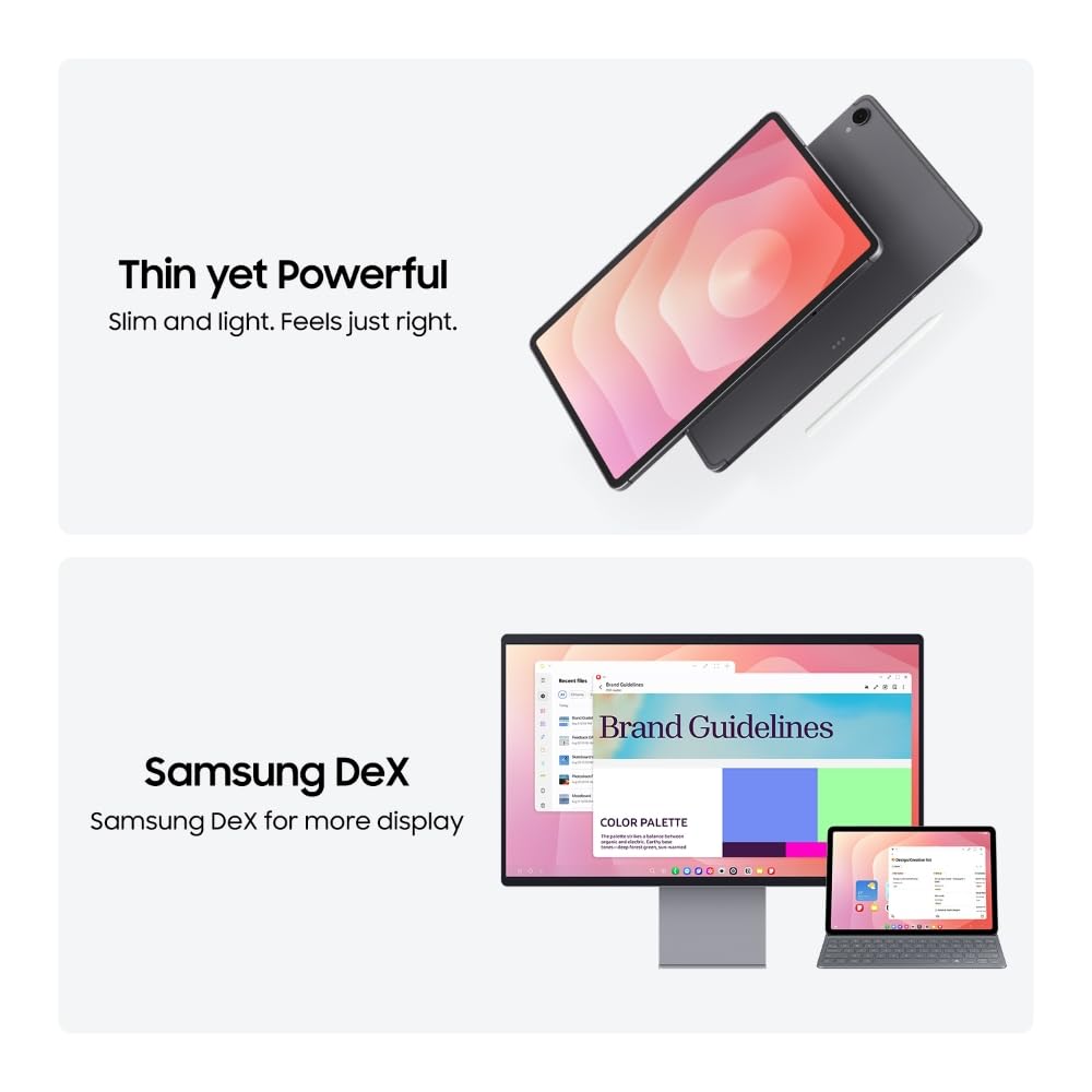 Samsung Galaxy Tab S11 with AI, S Pen in-Box, 27.8 cm (11 inch) Dynamic AMOLED 2X Display, 12 GB RAM, 512 GB Storage, Wi-Fi Tablet, Gray