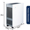 Blueair 605 SmokeStop Air Purifier | HEPA + Activated Carbon | 99.97 % Pollutant Removal | Covers 775 Sq. Ft. | Asthma &amp; Allergy Certified | Suraj Electronics