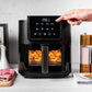 Nutricook NC-AFS100IN 5L Air Fryer Slim with Clear Window, 10 Presets, ProCyclone Tech, 1500W – Rose Gold