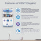 KENT Elegant Compact RO+UF Water Purifier | Patented Mineral RO Technology | RO + UF + TDS Control + UV In-tank | 15 LPH Output | 8L Storage