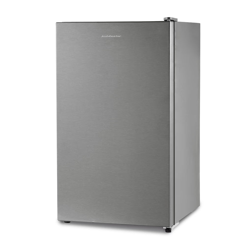 Kelvinator KRC-F100RBPSGS 95L 2 Star Direct Cool Single Door Refrigerator | Inox Grey | Compact Design | Energy Efficient