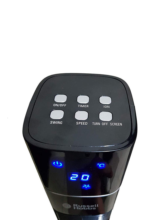Russell Hobbs RTF 4800 48-Inch Tower Fan | Remote Control | LED Display | 3 Modes | 12-Hour Timer | Suraj Electronics Delhi NCR