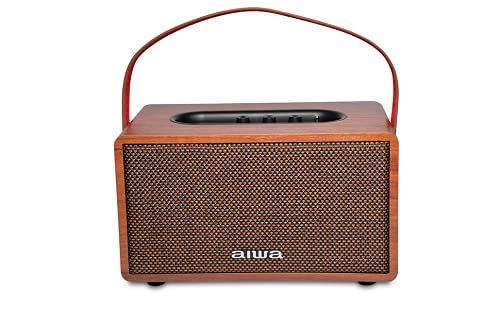 AIWA MI-X150 Retro Plus X 80W Bluetooth Speaker | Real Wood Finish | TWS Multi-Link | Built-in Mic | 5 Hrs Playback | 1 Year Warranty