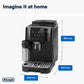 Delonghi Magnifica Start (Milk) ECAM220.60.B | Fully Automatic Coffee Machine| One Touch Cappuccino Maker | Black